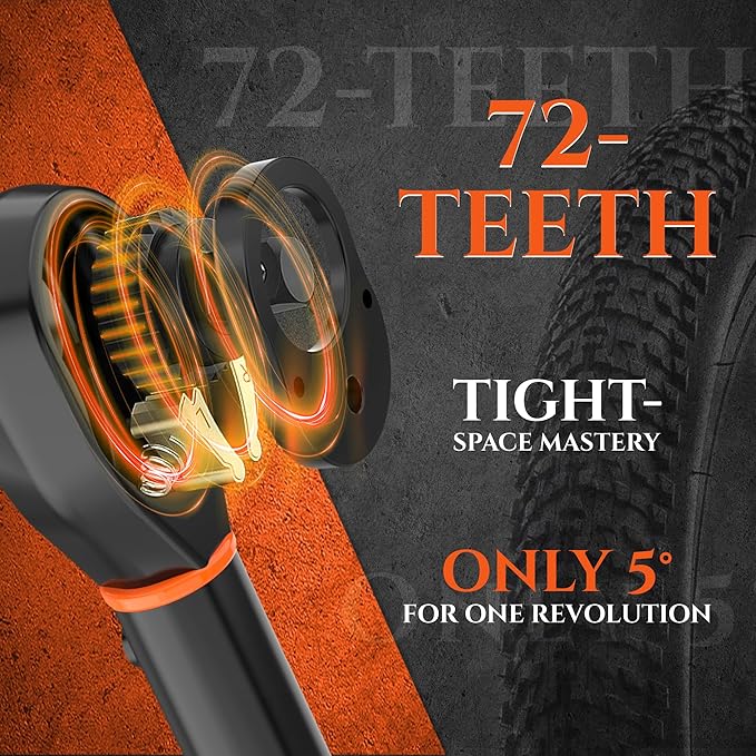 SUZUME 46PCS Bike Torque Wrench Set (20-220 in.lb/2.3-24.9 N.m) ±3% High Accuracy 72 Tooth Click Torque Wrench Set Reversible Head Dual-Scales 1/4 Torque Wrench For MTB Bicycle Maintenance-StrideForce Fitness