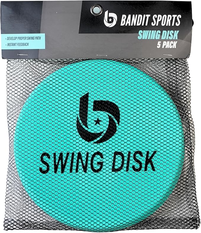 Swing Disk Baseball Swing Trainer, Baseball Hitting Trainer Disks for Improving Baseball Swing, Baseball Training Equipment to Analyze Swing and Improve Batting Mechanics-StrideForce Fitness