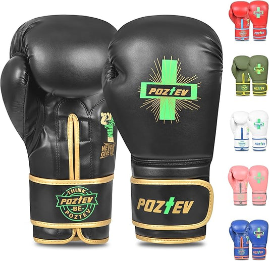 Boxing Gloves for Men & Women Professional Workout Gloves for Sparring, Heavy Bag Training - Muay Thai Focus Mitts Punching Bag Ideal for MMA & Kickboxing Gloves