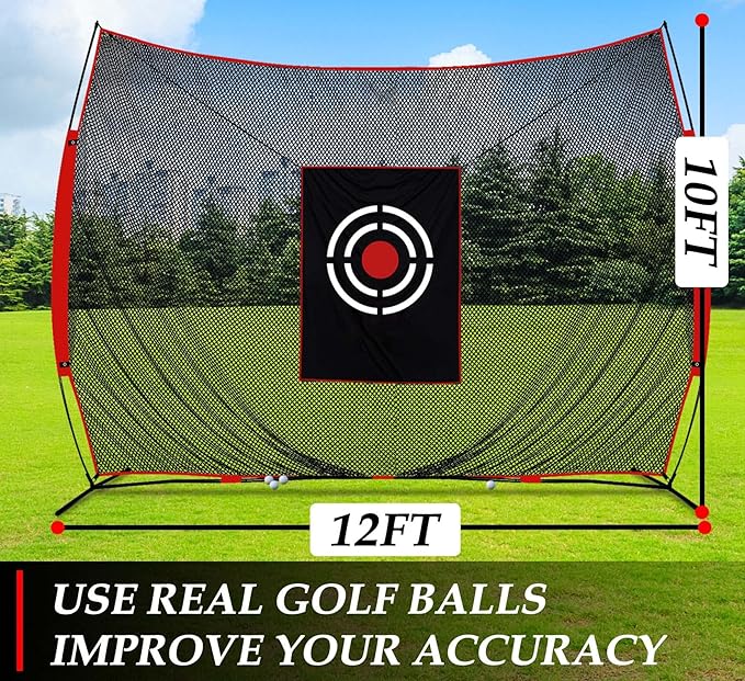 Golf Practice Hitting Nets for Backyard Driving Indoor Use Heavy Duty Practice Golf Driving Pitching Nets for Backyard-StrideForce Fitness