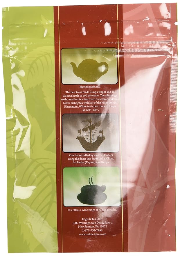 English Tea Store Decaf Chai | Loose Leaf Tea Pouches - 4oz | CO2 Decaffeinated Black Tea with Ginger Cardamom Cinnamon Clove and Black Pepper | Traditional Indian Spiced Chai Blend-StrideForce Fitness