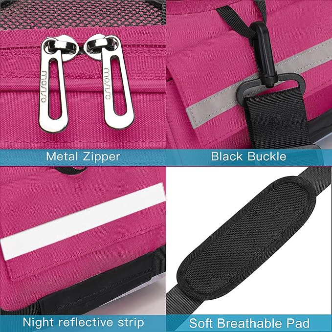 MOSISO Bike Rack Bag, Waterproof Bicycle Trunk Pannier Rear Seat Pouch Cycling Bike Carrier Backseat Storage Luggage Saddle Shoulder Bag-StrideForce Fitness