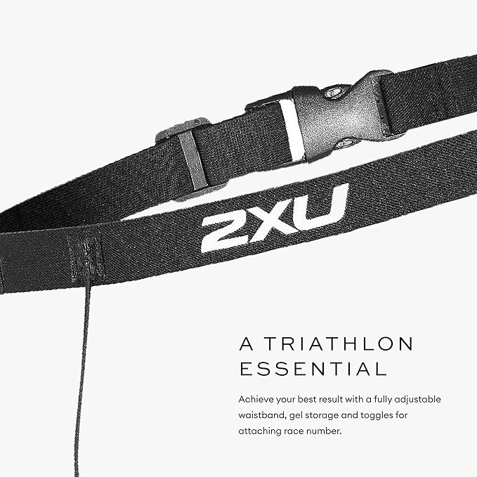 2XU Unisex Race Belt with Loops-StrideForce Fitness