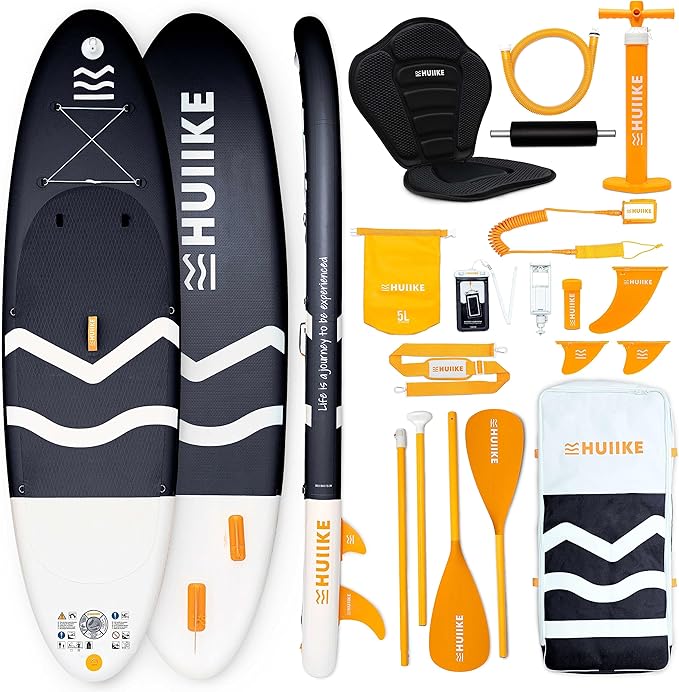 Inflatable Paddle Board for Adults with Accessories Included, Oar, Fins, Pump. Stand Up Paddleboard Great Stability and Resistance. 10’ x 33" x 5.9", Maximum Load 286 lb-StrideForce Fitness
