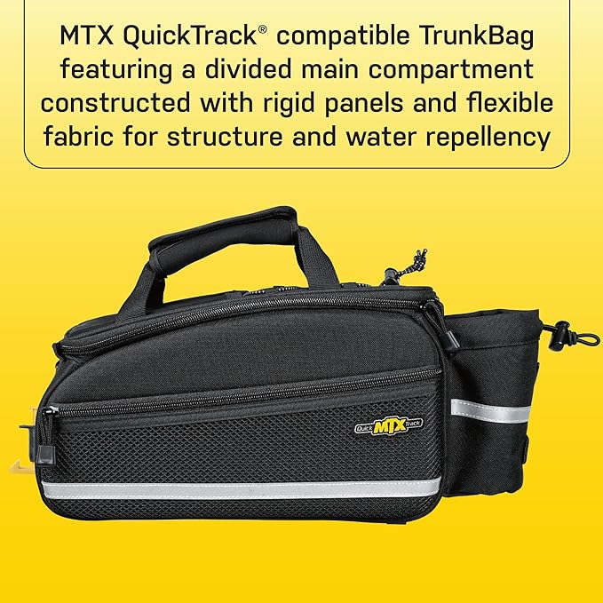 Topeak MTX TrunkBag - Rear Bicycle Bag - Spacious Storage and Easy Mounting-StrideForce Fitness