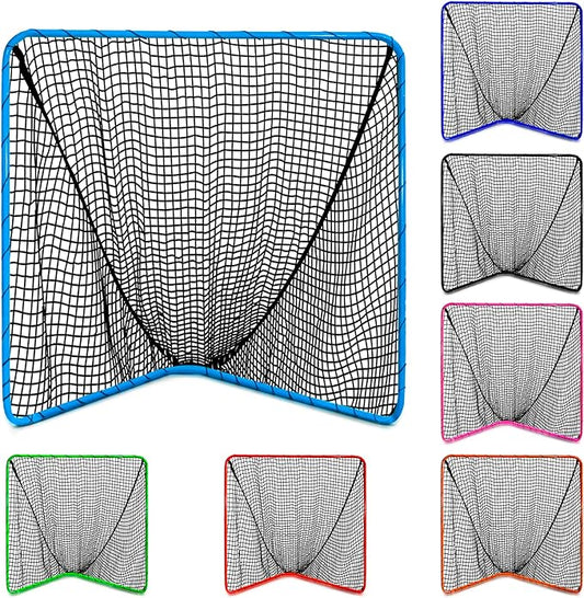 Velocity - Lacrosse Goal - Portable Steel Frame with Black Net, Perfect for Youth and Adult Training, Backyard Design-StrideForce Fitness