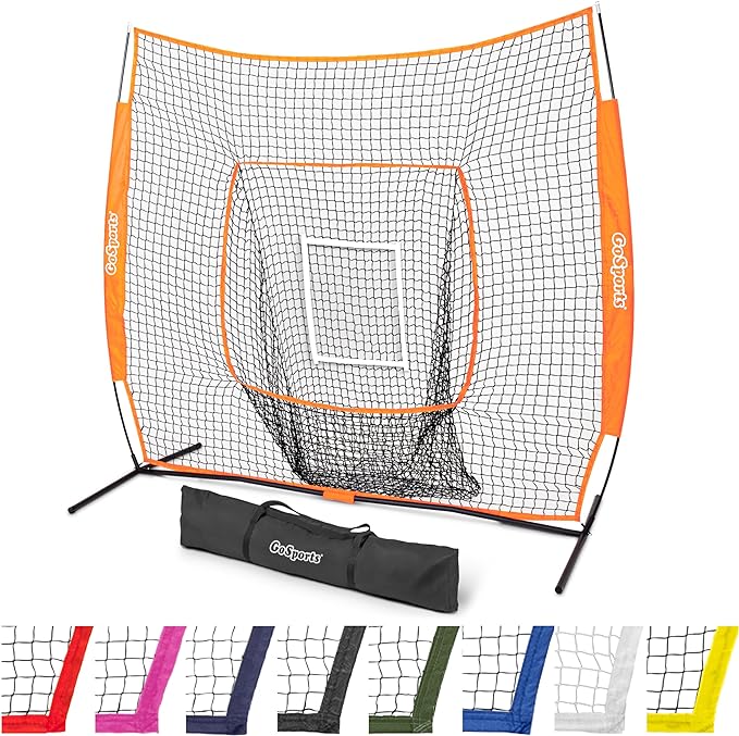 GoSportsGoSports Team Tone 7' x 7' Baseball & Softball Practice Hitting & Pitching Nets in Team Colors-StrideForce Fitness