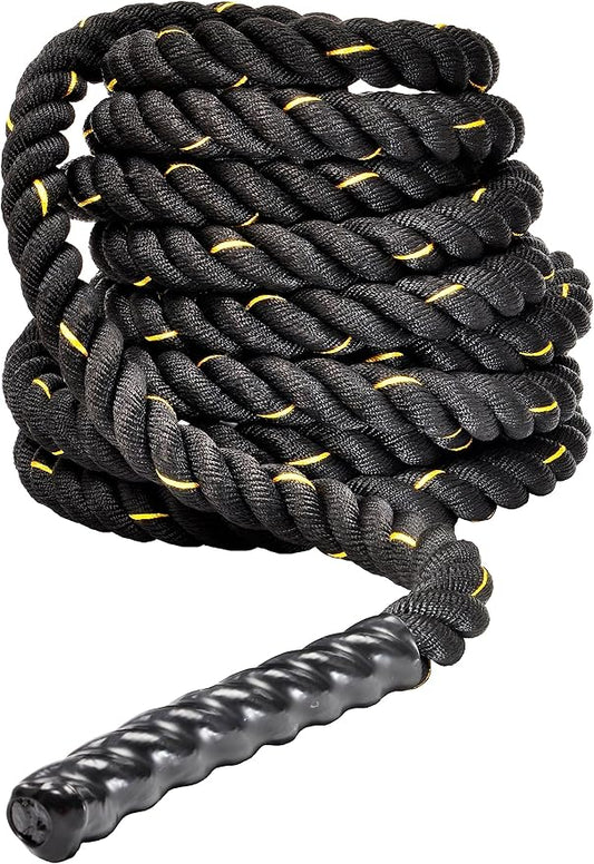 Signature Fitness Battle Rope 1.5Inch 2 Inch Diameter 30 FT, 40 FT, 50 FT