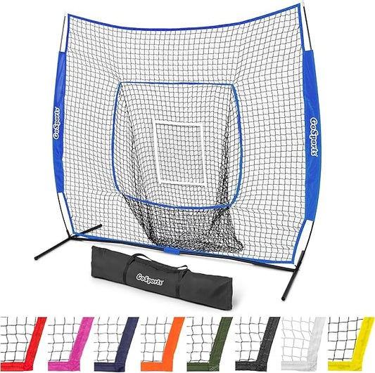 GoSportsGoSports Team Tone 7' x 7' Baseball & Softball Practice Hitting & Pitching Nets in Team Colors-StrideForce Fitness