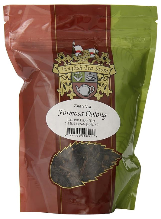 Formosa Oolong Estate Tea | Loose Leaf Oolong Tea Pouches - 4oz | Semi-Fermented Leaves with Smooth Taste | Grown in Taiwan | Enjoy Hot or Iced | Natural Flavor-StrideForce Fitness