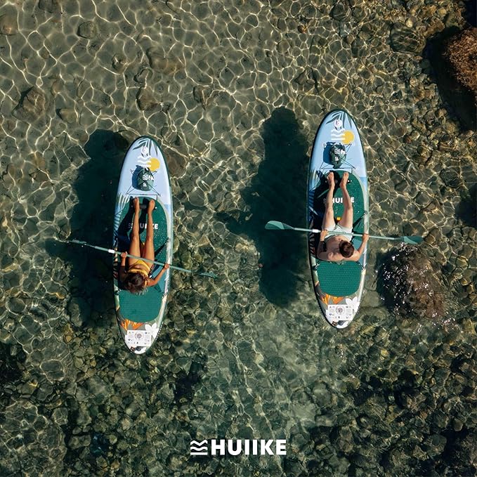 Inflatable Paddle Board for Adults with Accessories Included, Oar, Fins, Pump. Stand Up Paddleboard Great Stability and Resistance. 10’ x 33" x 5.9", Maximum Load 286 lb-StrideForce Fitness