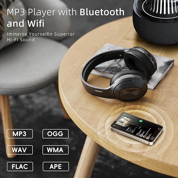 G7 MP3 Player with Bluetooth and WiFi- MP4 Player with Spotify and Camera, Android MP3 Player, Touchscreen 144GB MP4 Music Player with Speaker,Support YouTube, Audible-StrideForce Fitness