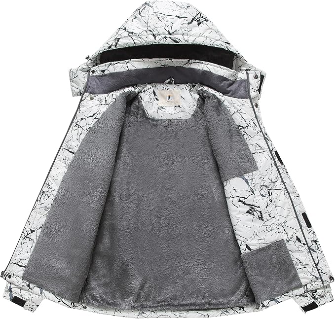 CREATMO US Men's Mountain Waterproof Ski Jacket - Windproof Snowboarding Warm Winter Coat Raincoat-StrideForce Fitness