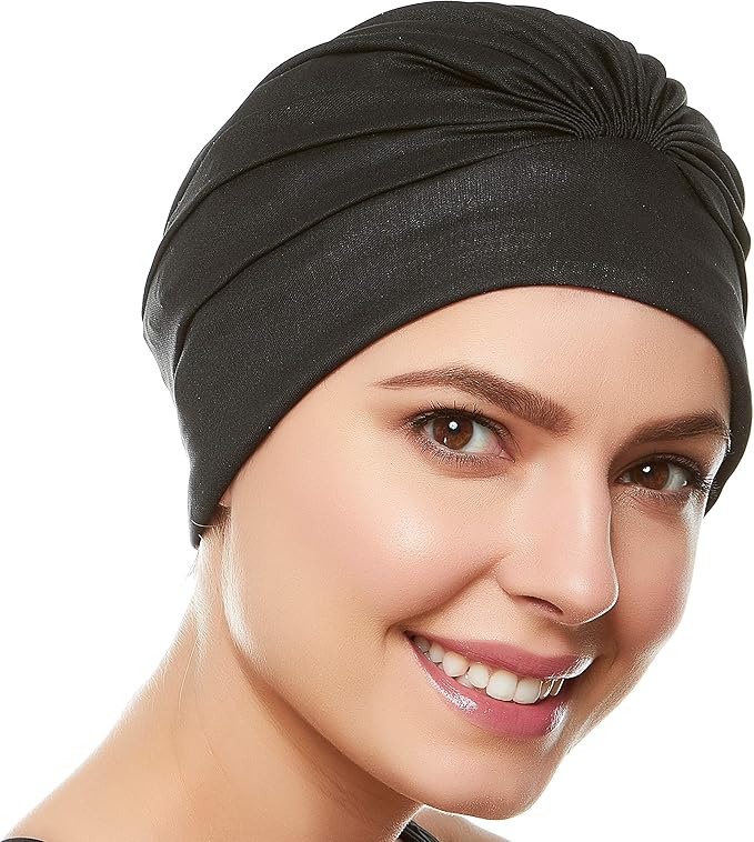 BEEMO Swim Caps for Women Swimming Turban Polyester Latex Lined Pleated for Ladies-StrideForce Fitness