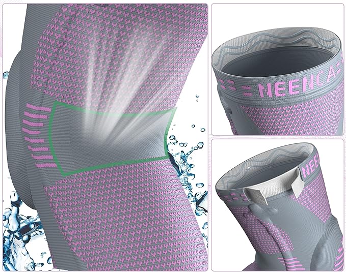 NEENCA Knee Brace for Women & Men, Medical Knee Support with Patella Pad & Side Stabilizers, Knee Compression Sleeve for Knee Pain, Meniscus Tear, ACL, Joint Pain, Runner, Workout - FSA/HSA Eligible