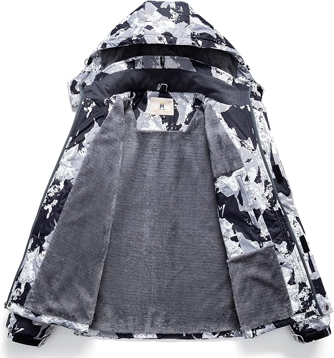 CREATMO US Men's Mountain Waterproof Ski Jacket - Windproof Snowboarding Warm Winter Coat Raincoat-StrideForce Fitness