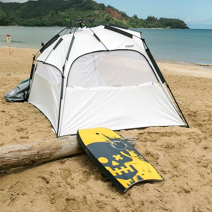 Veer Body Board - High Performance Adult or Child Sized Boogie Board - Bodyboard for Adults, Kids, Boys and Girls - Includes Premium Neoprene Tether with Two-Way Rotation-StrideForce Fitness