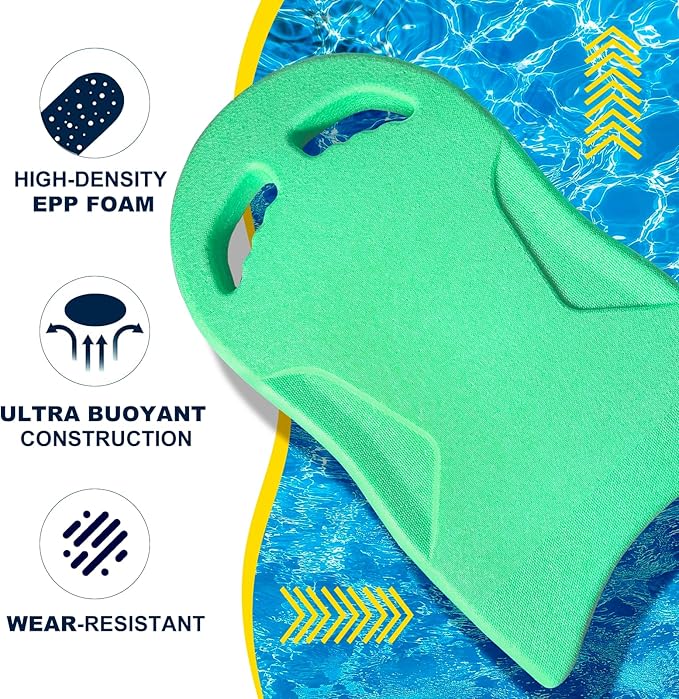 Swimming Kickboard, Lightweight and High Buoyancy Swim Training Board for Swimmers, Durable EPP Material, Ideal for Pool Exercise and Swimming Lessons-StrideForce Fitness