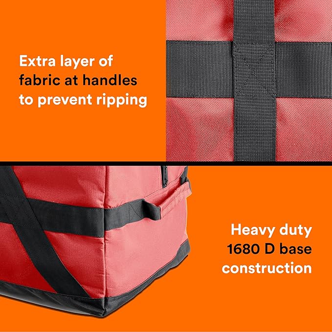 Fitdom 106L 45" Heavy Duty Extra Large Duffle with Upgrade Zipper, Durable & Water Resistant. Perfect as Camping Travel Storage Tent Storage Sports Equipment Bag For Coaches & More-StrideForce Fitness