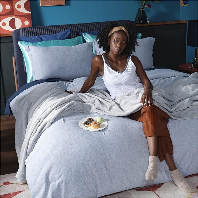 Bedsure Fleece Bed Blankets Full Size Light Grey - Soft Lightweight Plush Fuzzy Cozy Luxury Blanket Microfiber, 84x90 inches-StrideForce Fitness