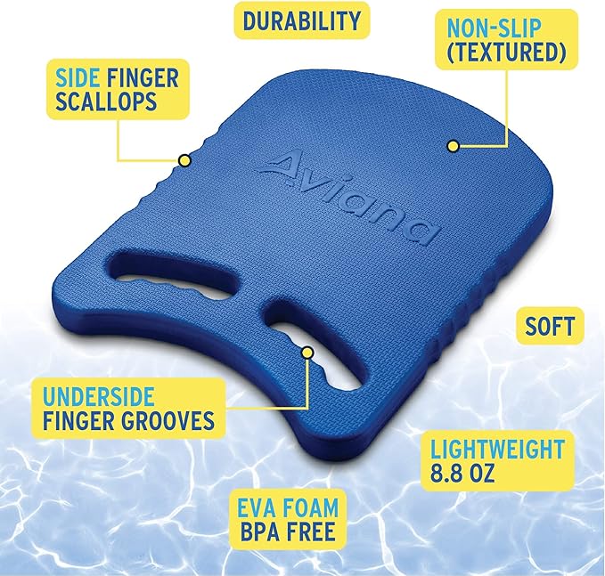 Junior Kickboard Buoy for Youth Children & Toddlers Swimming Aid & Exercise Training Board for Kids to Learn to Swim with Kick Boards in Pool BPA Free-StrideForce Fitness