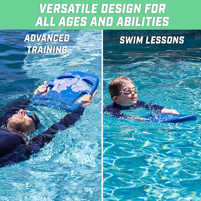 GoSports Swim Kickboard for Swimming Training - Choose Adult Size or Kids Size - X5 Pool Exercise Kickboard-StrideForce Fitness