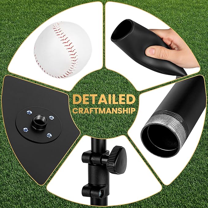 T-Ball Set with Baseball for Adults and Kids Softball Tees for Hitting T Ball Batting Tee Teeball Tee Batting Tees for Softball Batting Tees for Softball Tee Ball Set-StrideForce Fitness