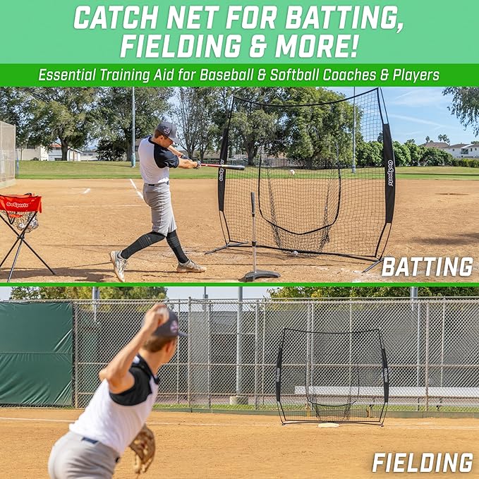 GoSportsGoSports Team Tone 7' x 7' Baseball & Softball Practice Hitting & Pitching Nets in Team Colors-StrideForce Fitness