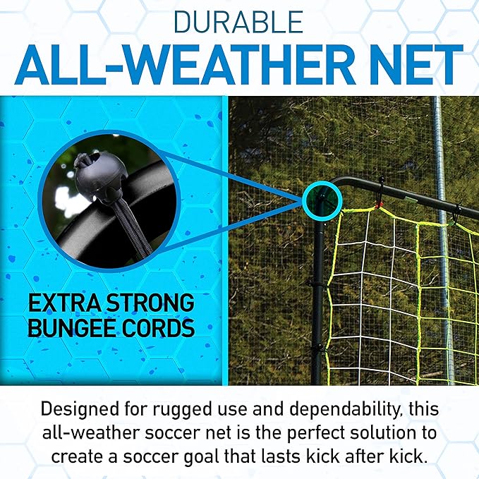 Franklin Sports Soccer Rebounder - Tournament Steel Rebounding Net - Perfect for Backyard Practice and Training - 12' x 6' & 6' x 4'-StrideForce Fitness