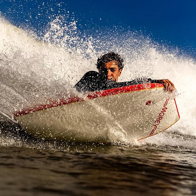 MOREY® Bodyboard Turbo 4 Classic. The Original Body Boards for Beach; Dual Stringer, PE Core, & HDPE for Slick Bottom (2025 Model)-StrideForce Fitness