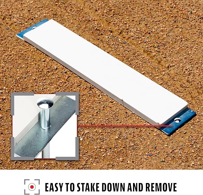 Franklin Sports Pitcher's Rubber - Softball + Baseball Pitching Rubber - Portable Mound - Indoor + Outdoor Pitchers Plate - 18" or 24"-StrideForce Fitness