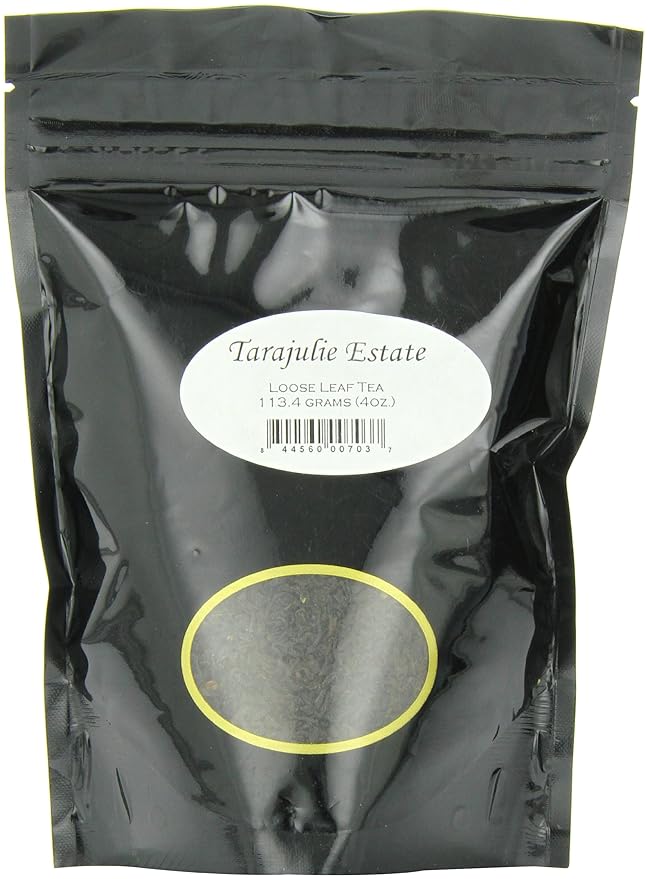 English Tea Store Tarajulie Estate Tea Pouches - 4oz | Loose Leaf Assam Black Tea | 2nd Flush FBOP Grade | Bold Malty Flavor | Grown in Tezpur Assam Region | Orthodox Manufacture-StrideForce Fitness