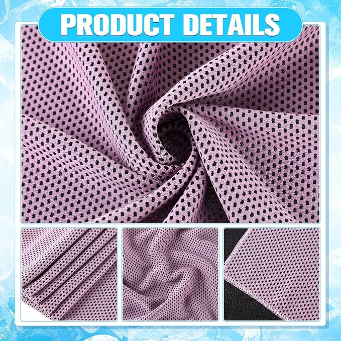 Maitys 500 Pack Cooling Towels for Neck and Face Bulk, 32 x 12 Inch Microfiber Ice Chilly Cold Sports Towel Breathable Workout Rags for Hot Weather Gym Yoga Golf Beach Running-StrideForce Fitness