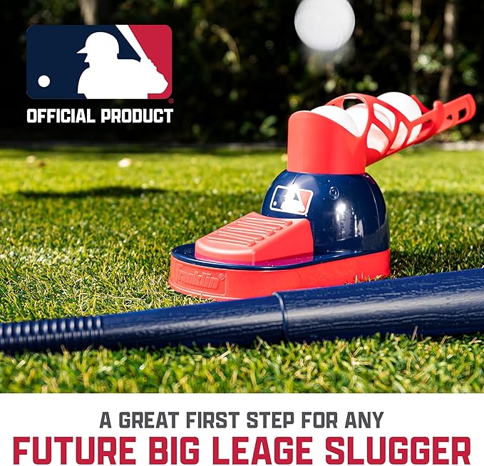 Franklin Sports Kids Baseball Pitching Machine - Pop A Pitch Batting Machine with Youth Bat + 3 Plastic Balls - Boys + Girls Toy-StrideForce Fitness