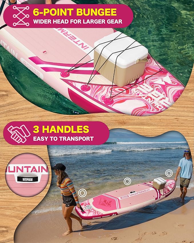 11'x34 Ultra Wide Paddleboard, Inflatable SUP&430lb Capacity for All Skill, Stand-up Paddle Board for Yoga/Family, EVA Deck, US Fin, High-Pressure Pump, 100L Bag, Safety Leash-StrideForce Fitness