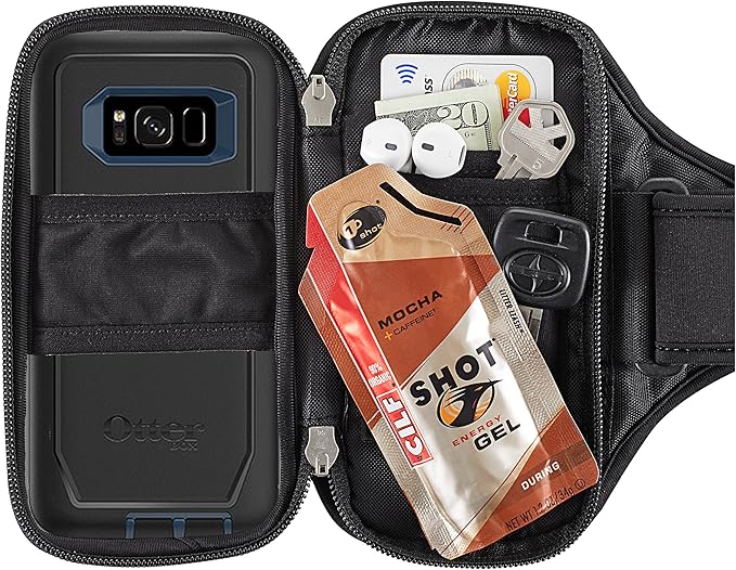 Sporteer Entropy E8 Running Armband - Compatible with iPhone 16 Pro Max, 16 Plus, 15/14 Pro Max, 16/15/14 Pro, iPhone 16/15/14, Galaxy S25+, S24+, S23+, Pixel, & Many More Mobile Phones - FITS Cases-StrideForce Fitness