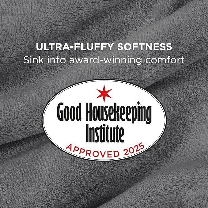 Bedsure Fleece Blanket Twin Size Grey - 300GSM Lightweight Plush Fuzzy Cozy Soft Warm Blanket for Bed, Sofa, Couch, Travel, Camping, 60x80 inches-StrideForce Fitness