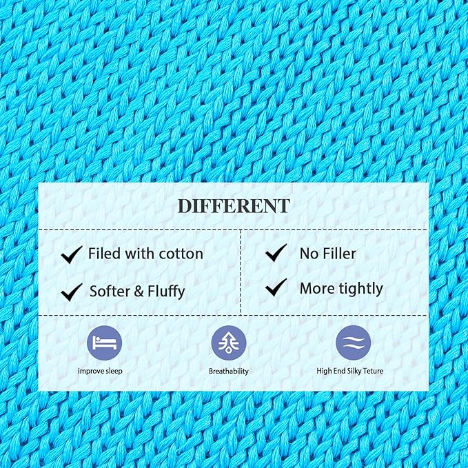 L'AGRATY Knitted Weighted Blanket - 60"x80" 15lbs Cooling Chunky Knit Heavy Blanket for Adults Braided Crochet Throw Thick Cable Yarn Knit Decorative No Beads Evenly Weighted Machine Washable-StrideForce Fitness