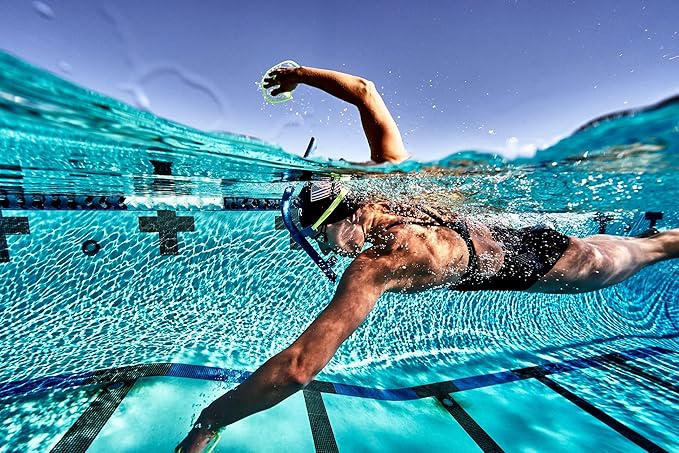 TYR Ultralite Elite Swim Snorkel - Adult Snorkeling Gear for Swimming Training - Ultra-Lightweight and Comfortable for Body Alignment Exercises-StrideForce Fitness