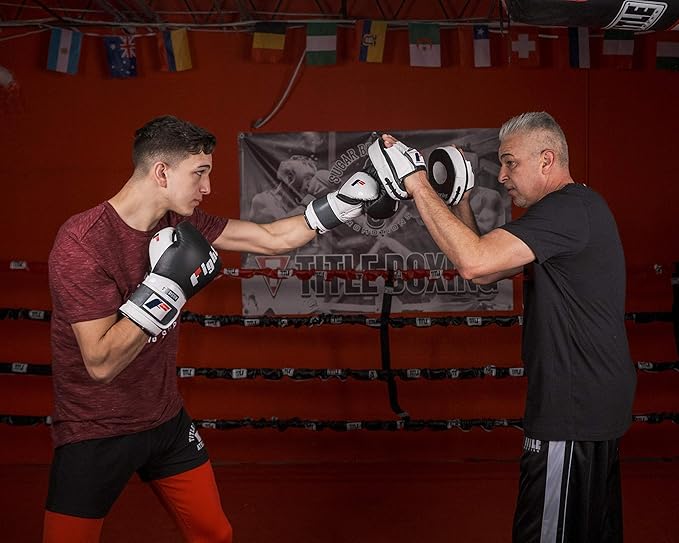 Fighting Sports Tri-Tech® Elite Punch Mitts, Black/White-StrideForce Fitness