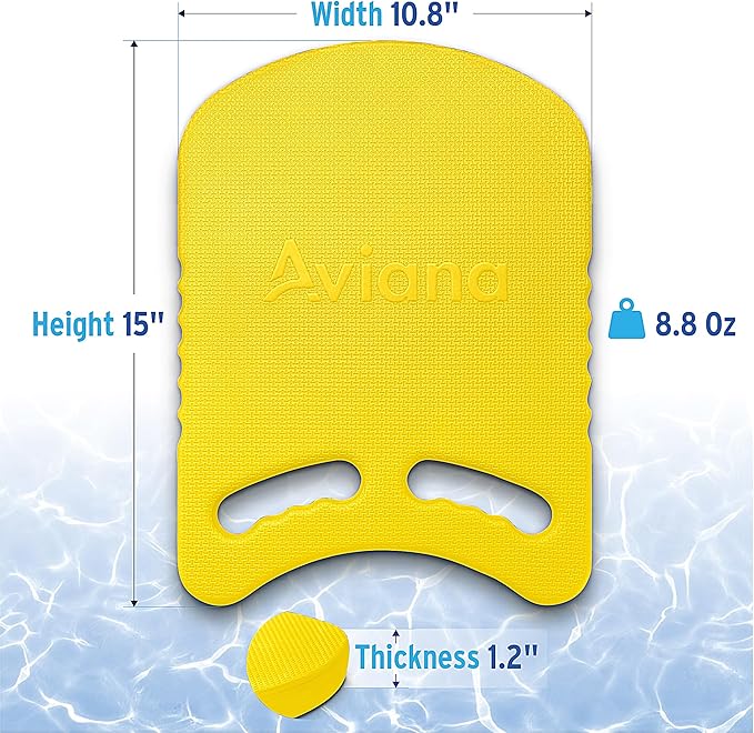Junior Kickboard Buoy for Youth Children & Toddlers Swimming Aid & Exercise Training Board for Kids to Learn to Swim with Kick Boards in Pool BPA Free-StrideForce Fitness