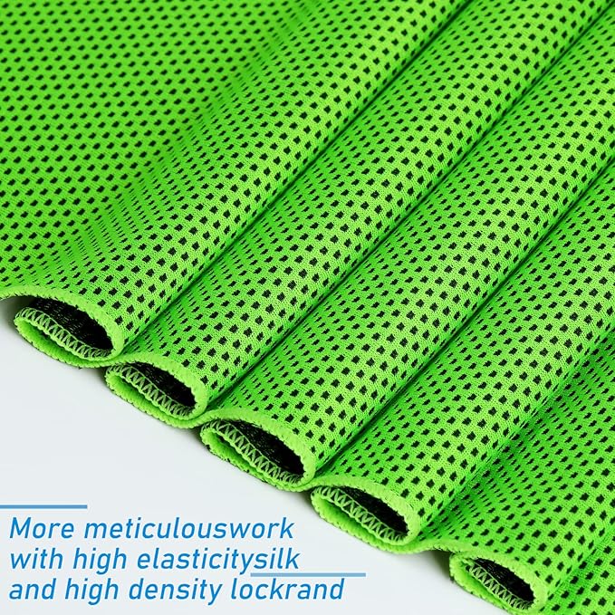 Cooling Towels 40 Pack 40"x 12", 160gsm Bulk Cool Towels, Soft Breathable, Super Absorbent, Quick Cold Towel, for Bowling, Yoga, Travel, Camping, Golf, Football, Hiking, Outdoor Work-StrideForce Fitness