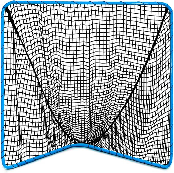 Velocity - Lacrosse Goal - Portable Steel Frame with Black Net, Perfect for Youth and Adult Training, Backyard Design-StrideForce Fitness