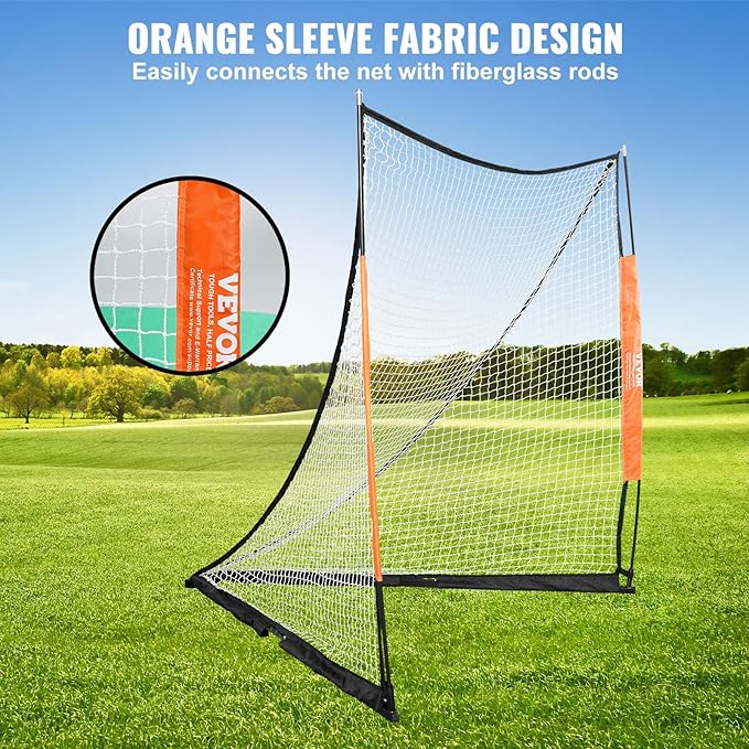 VEVOR Portable Lacrosse Goal - Complete Training Accessory Set with Extended Coverage for Youth and Adults-StrideForce Fitness