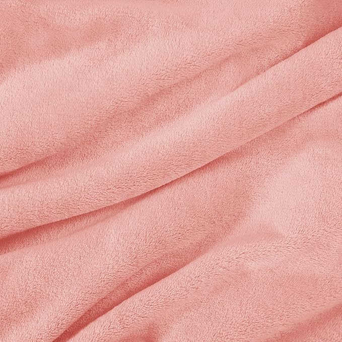 Bedsure Fleece King Size Blankets for Bed Pink - Soft Lightweight Plush Cozy Fuzzy Luxury Microfiber, 108x90 inches-StrideForce Fitness