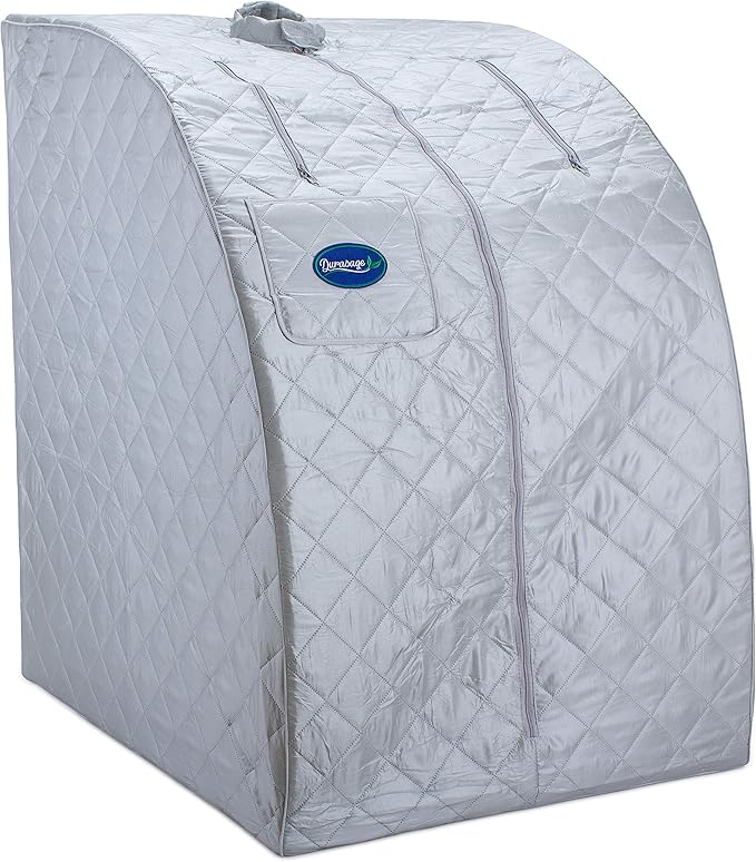 Durasage Portable Steam Sauna for Home - Personal Full Body Detox Sauna Tent with 800W Steam Generator, 60-Min Timer, Foldable Design & Chair for Relaxation-StrideForce Fitness