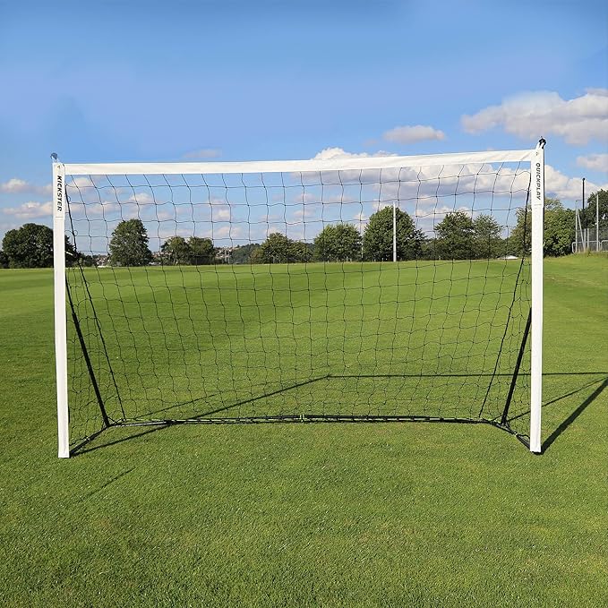 QUICKPLAY Kickster Soccer Goal Range – Ultra Portable | Quick and Easy Set Up | Includes Net and Carry Bag | Available in 7 Sizes | Backyard Soccer Net for Kids & Adults [Single Goal]-StrideForce Fitness