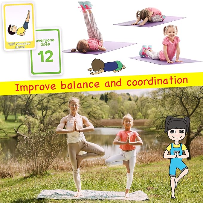 Yoga Cards for Kids - Fun Yoga Pretzels