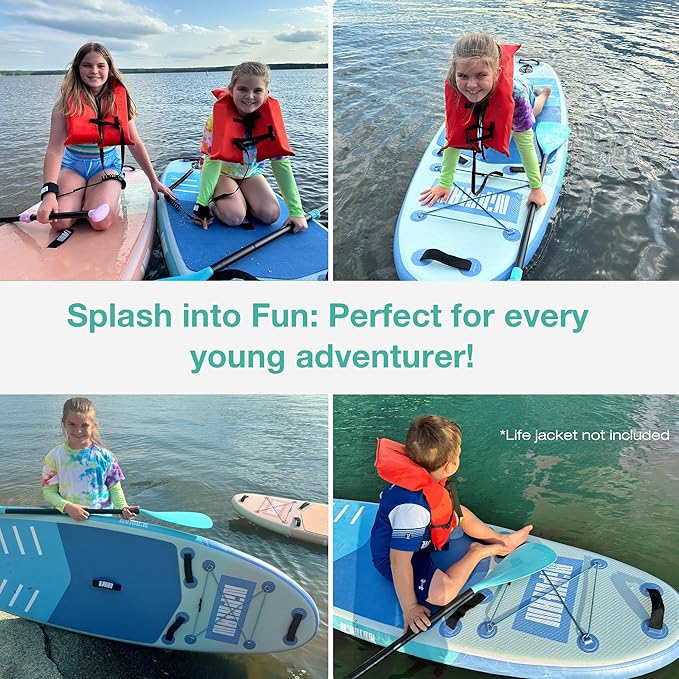 Niphean Inflatable Stand Up Paddle Board with SUP Accessories, Anti-Slip EVA Deck, 10’6’’ Inflatable Paddle Boards for Adults & Youth of All Skill Levels-StrideForce Fitness