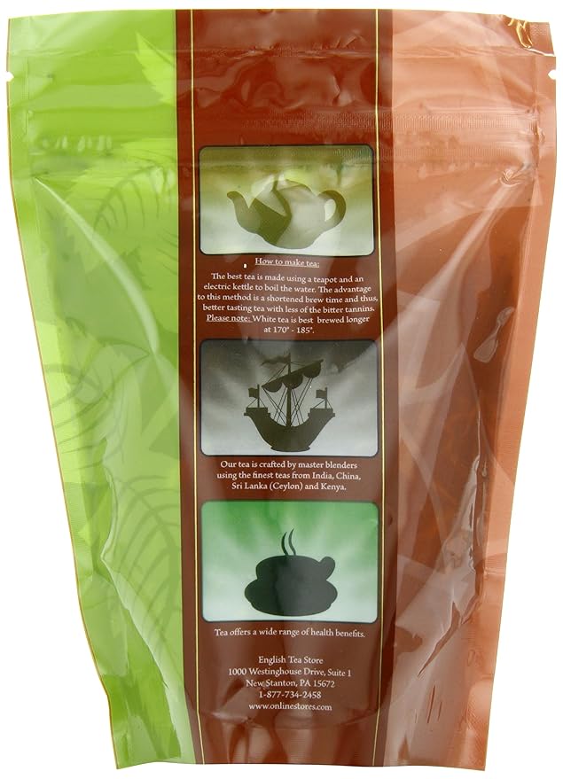 English Tea Store Organic Monks Blend Black Loose Leaf Tea Pouches - 4oz | Fruity Pomegranate Vanilla Grenadine Caramel Notes | Ethical Tea Partnership-StrideForce Fitness